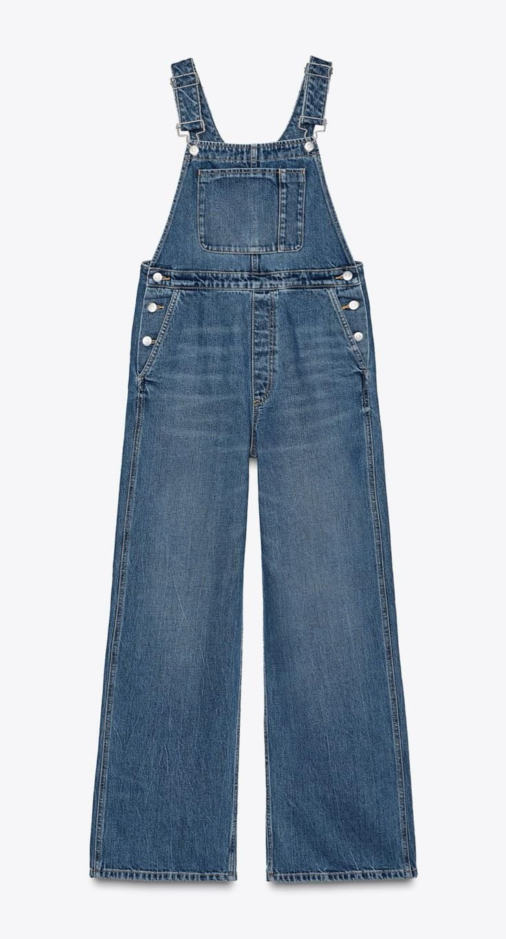 Wide Leg Dungarees